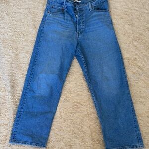 Levi’s Ribcage Straight Ankle Blue Women’s Jeans